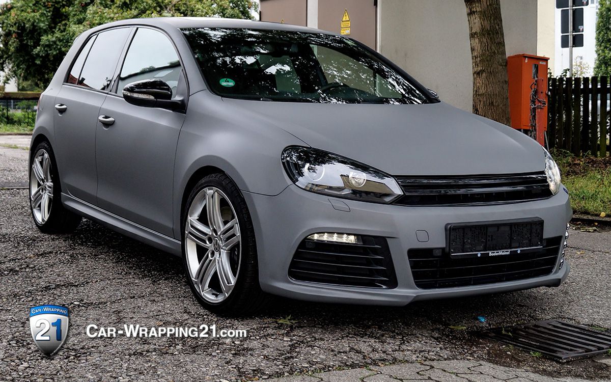 VW Golf Folie Grau matt