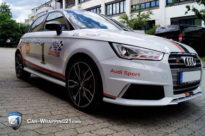 Folierung Audi S1 Quattro Design Pikes Peak