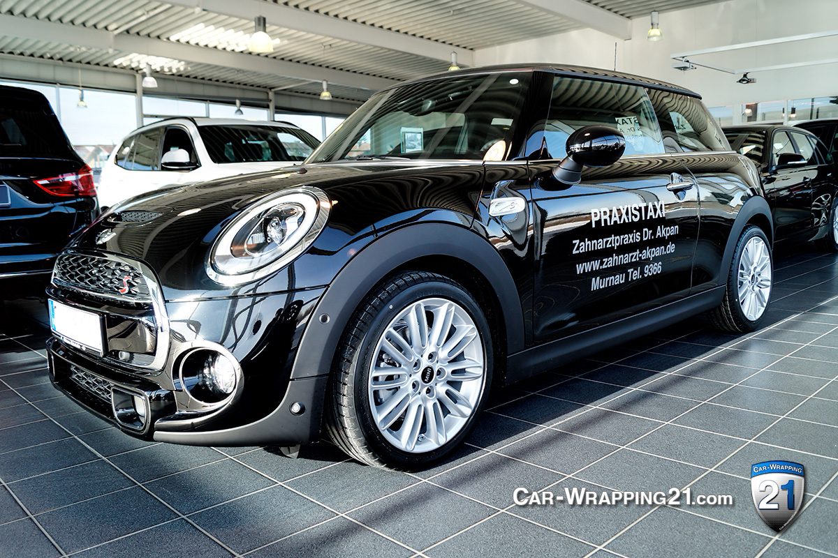 Mini Cooper s heckscheibenaufkleber Autobeschriftung Car Wrapping 21 München